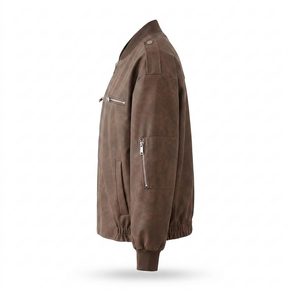 Mens Outlet House - Niken | Zip-Up Suede-Effect Jacket Unisex