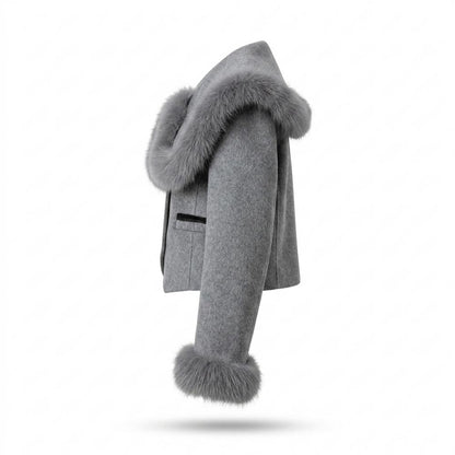 Mens Outlet House - Zaren | Cropped Fur-Trimmed Jacket Women
