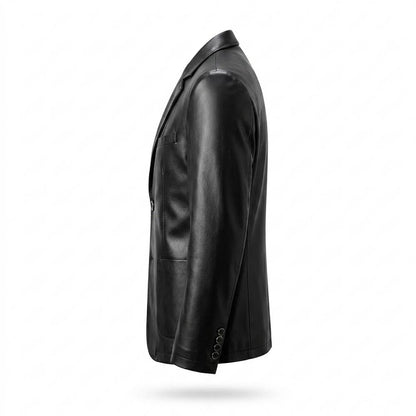 Mens Outlet House - Alvar | Leather Tailored Blazer Men