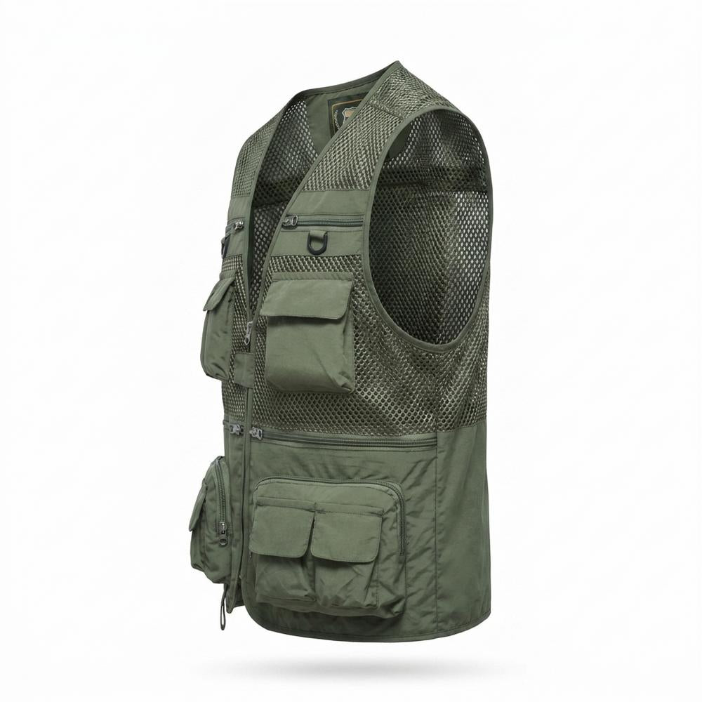 Mens Outlet House - Nabok | Mesh Multi-Pocket Vest Men