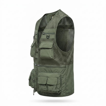 Mens Outlet House - Nabok | Mesh Multi-Pocket Vest Men