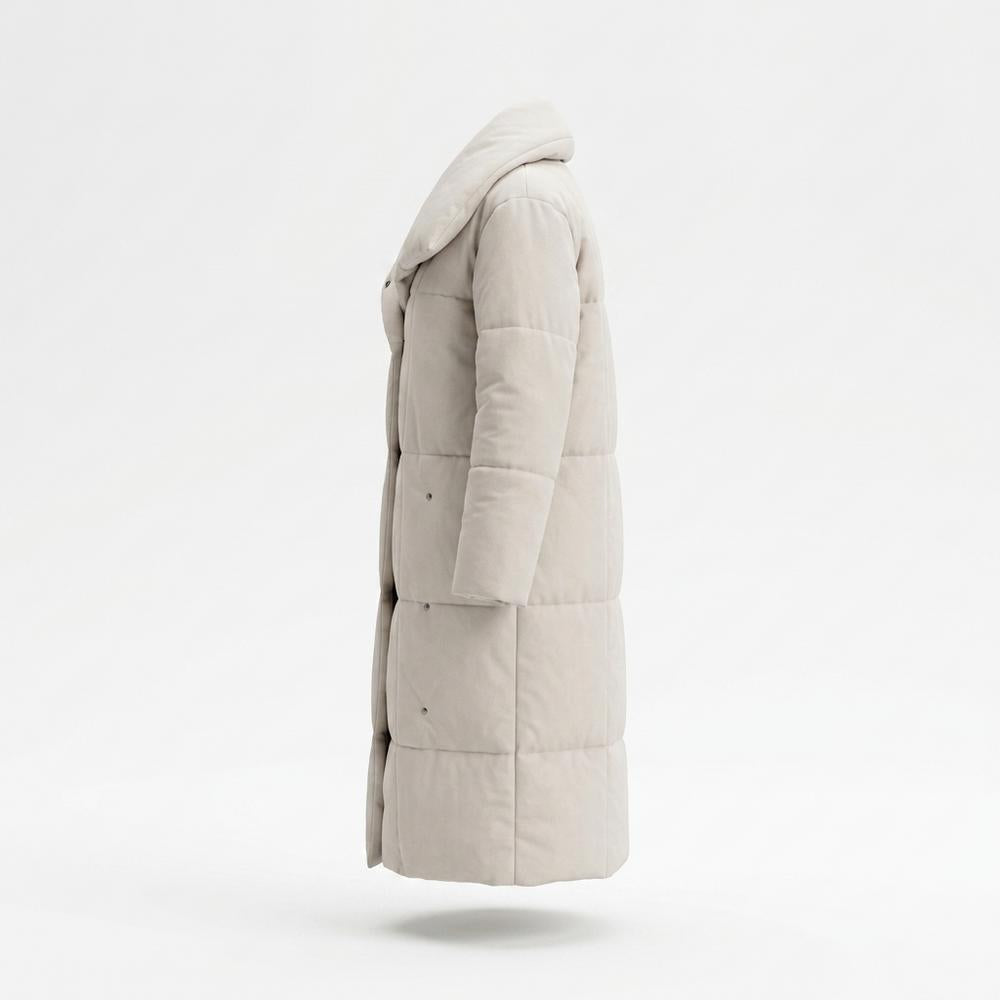 Mens Outlet House - Rolev | Quilted Funnel Neck Coat Women