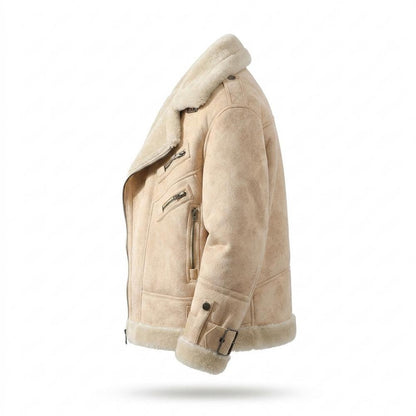 Mens Outlet House - Viven | Fleece-Lined Asymmetrical Jacket Men