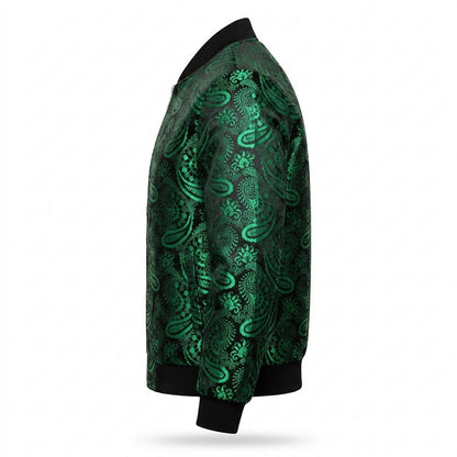 Mens Outlet House - Yosel | Paisley Patterned Zip-Up Jacket Men