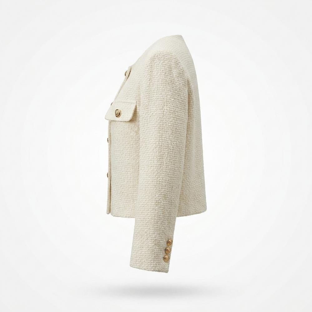 Mens Outlet House - Lemev | Textured Collarless Jacket Women