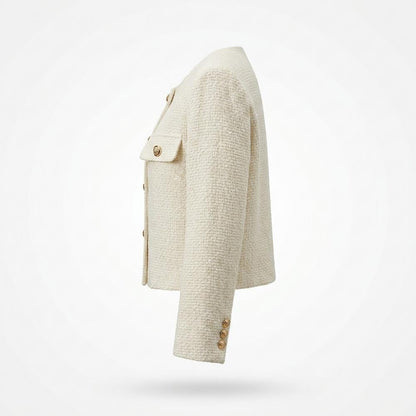 Mens Outlet House - Lemev | Textured Collarless Jacket Women