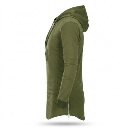 Mens Outlet House - Sevin | Longline Side-Zip Hoodie Men