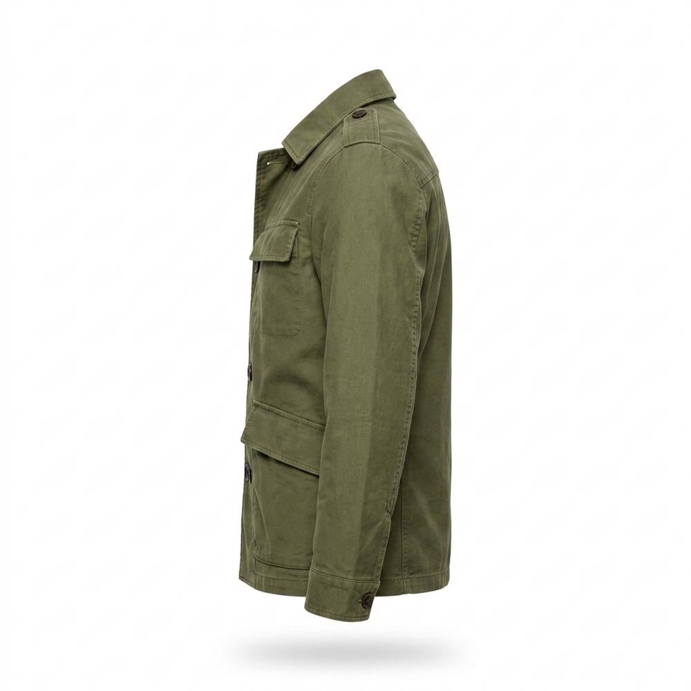 Mens Outlet House - Rokar | Double-Breasted Stand-Up Collar Jacket Men