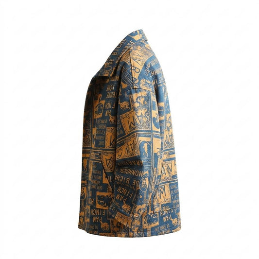 Mens Outlet House - Rodan | Printed Button-Front Jacket Men