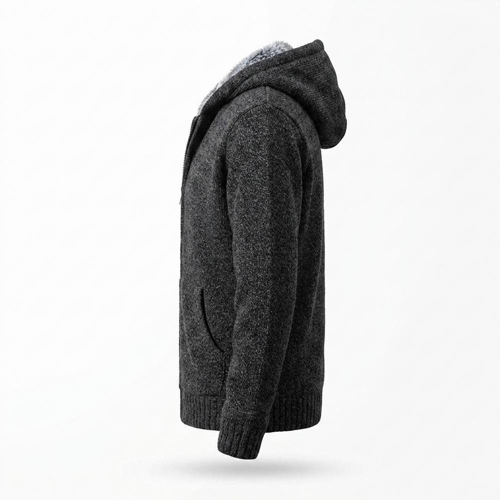 Mens Outlet House - Maren | Fleece-Lined Knitted Jacket Men
