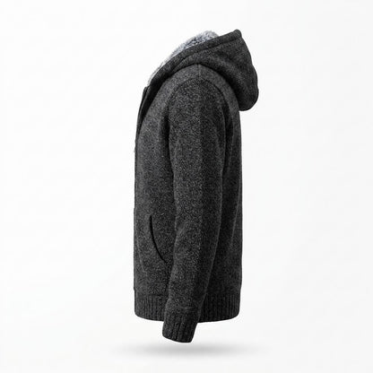 Mens Outlet House - Maren | Fleece-Lined Knitted Jacket Men