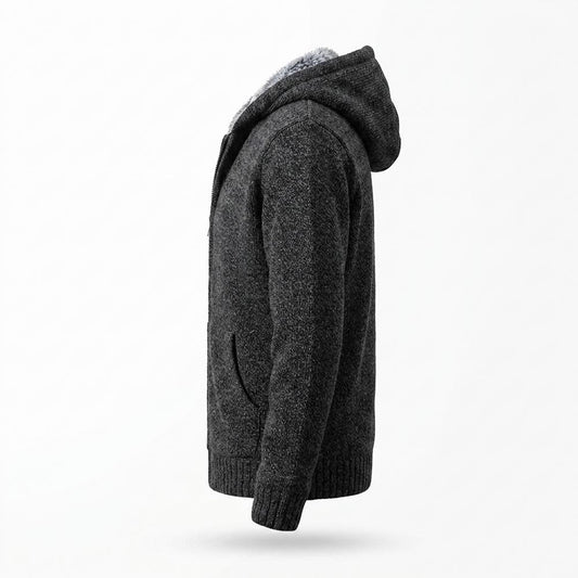 Mens Outlet House - Maren | Fleece-Lined Knitted Jacket Men