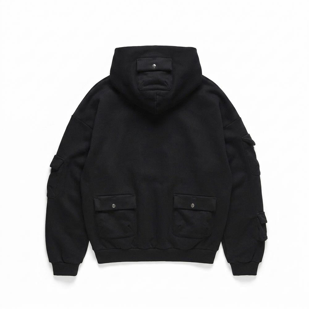 Mens Outlet House - Calen | Oversized Multi-Pocket Hoodie Unisex