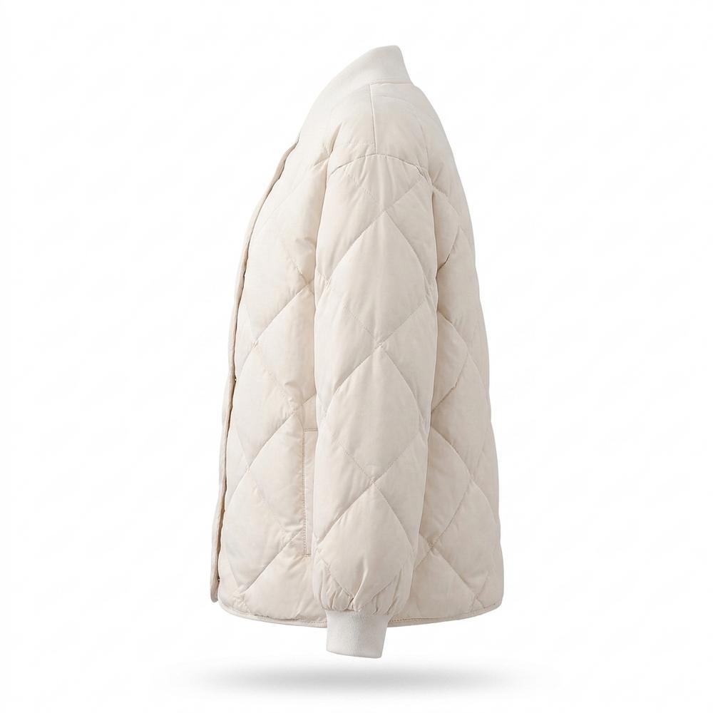 Mens Outlet House - Nisin | Quilted Collarless Jacket Women