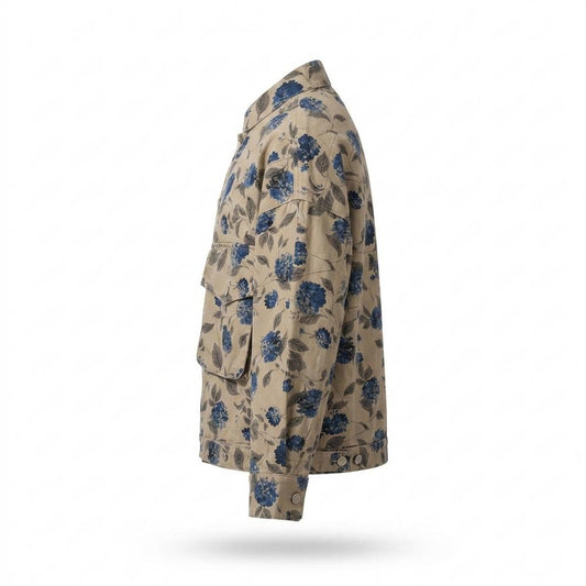 Mens Outlet House - Sevar | Floral-Print Button-Up Jacket Unisex