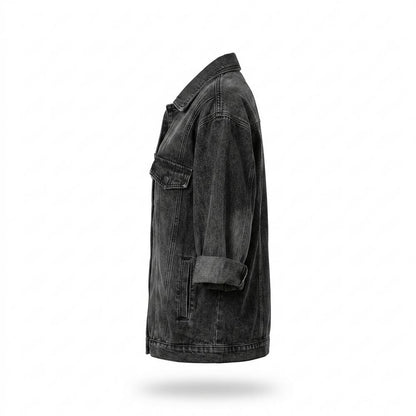 Mens Outlet House - Lerev | Button-Front Relaxed-Fit Denim Jacket Women