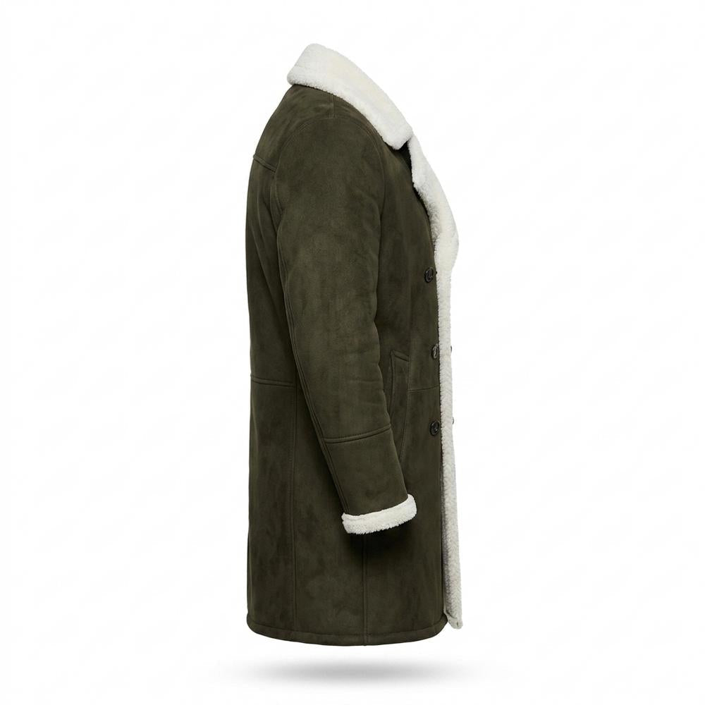 Mens Outlet House - Ronor | Shearling-Lined Double-Breasted Coat Men