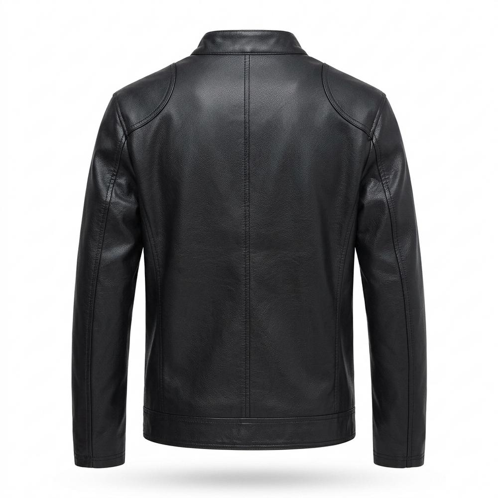 Mens Outlet House - Sesin | Lined Fitted Leather Jacket Men