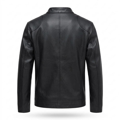 Mens Outlet House - Sesin | Lined Fitted Leather Jacket Men
