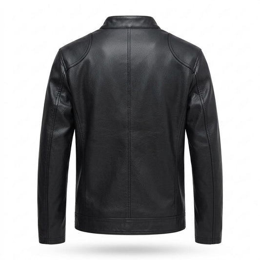 Mens Outlet House - Sesin | Lined Fitted Leather Jacket Men