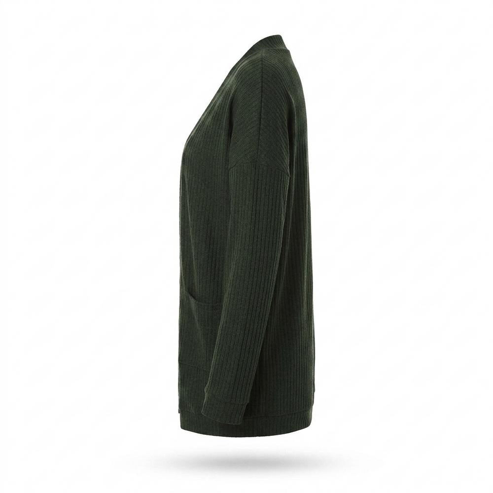 Mens Outlet House - Vinur | Ribbed Open-Front Knit Cardigan Women