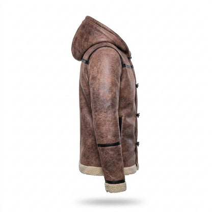 Mens Outlet House - Lyrev | Hooded Shearling-Lined Jacket Men