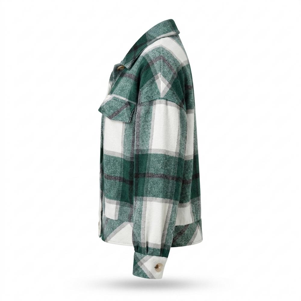 Mens Outlet House - Yizek | Plaid Cropped Jacket Women