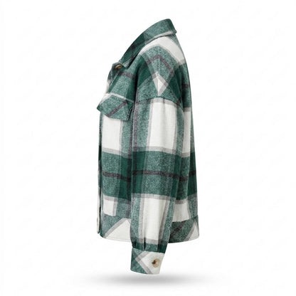 Mens Outlet House - Yizek | Plaid Cropped Jacket Women