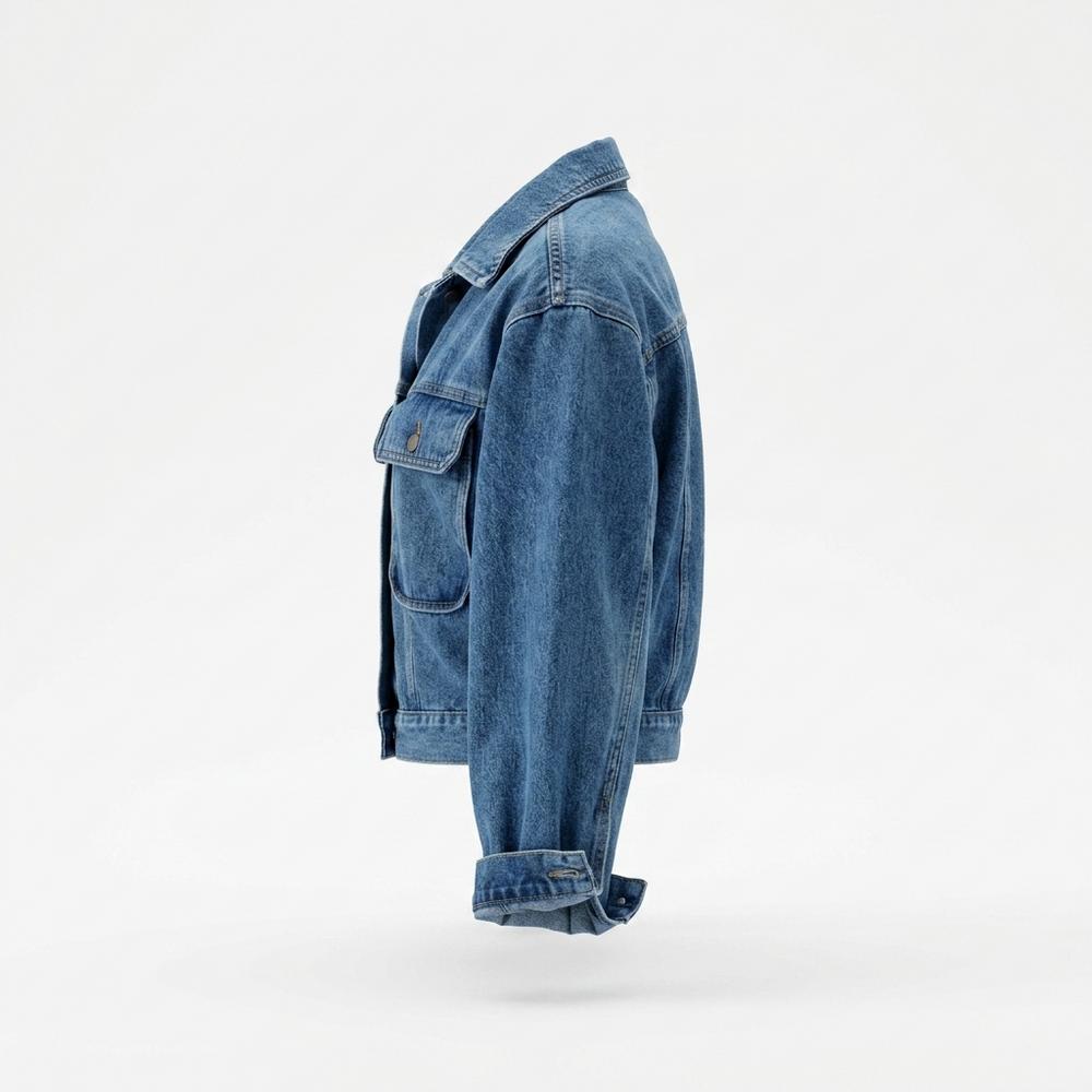 Mens Outlet House - Nunut | Cropped Four-Pocket Denim Jacket Women