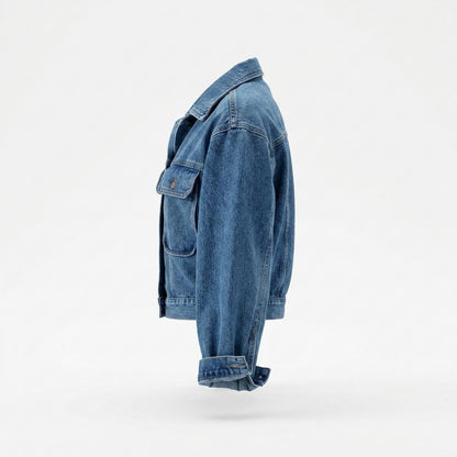 Mens Outlet House - Nunut | Cropped Four-Pocket Denim Jacket Women