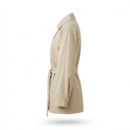 Mens Outlet House - Maron | Belted Collarless Coat Women