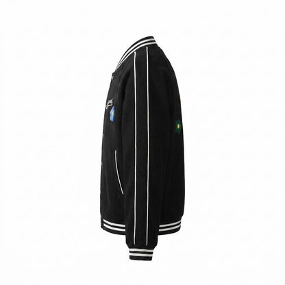 Mens Outlet House - Casan | Embroidered Piped Jacket Unisex