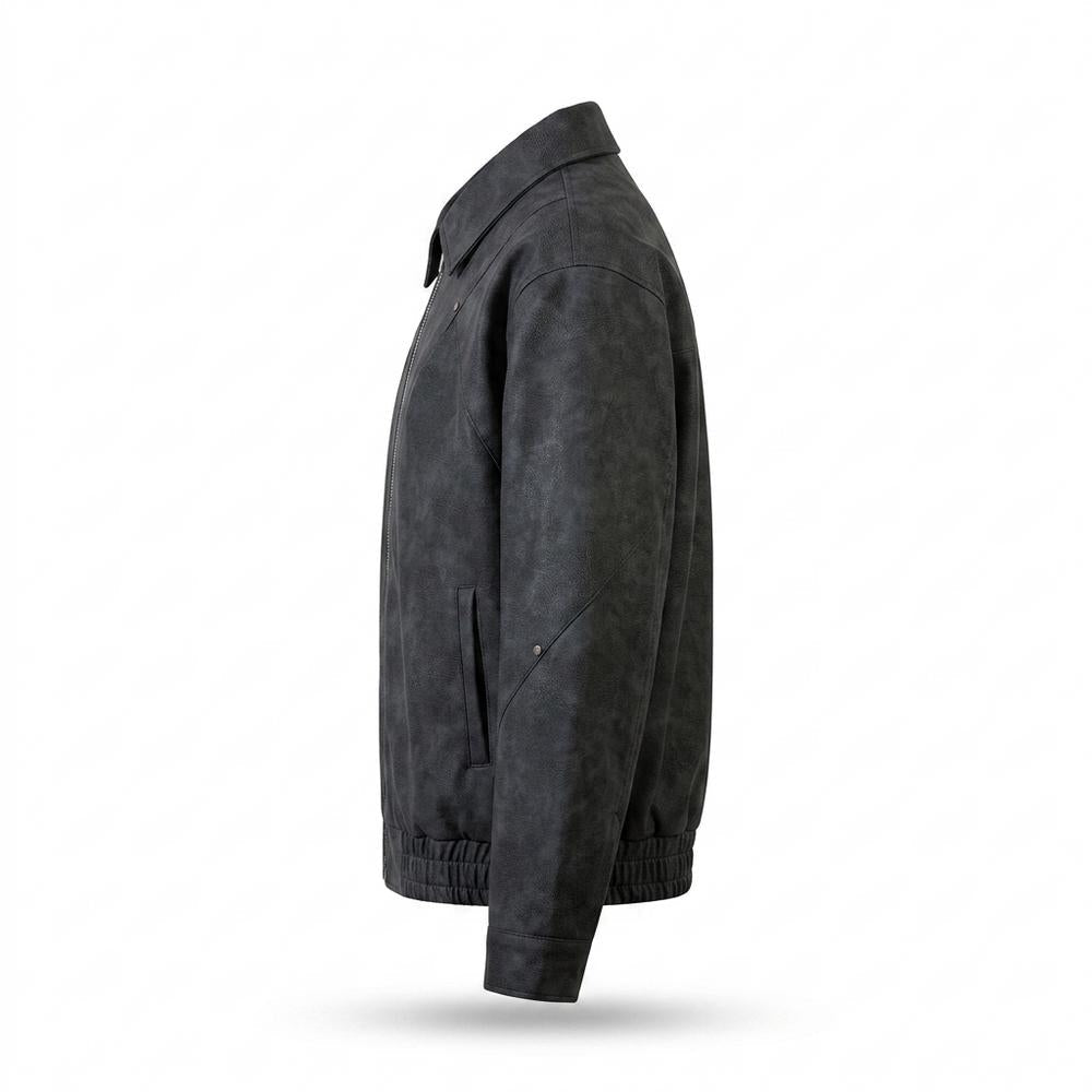Mens Outlet House - Zakar | Faux-Suede Zip-Up Jacket Unisex