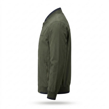 Mens Outlet House - Corum | Zip-Up Ribbed-Collar Jacket Men