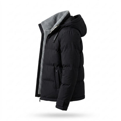 Mens Outlet House - Zetir | Quilted Sherpa-Collar Jacket Men