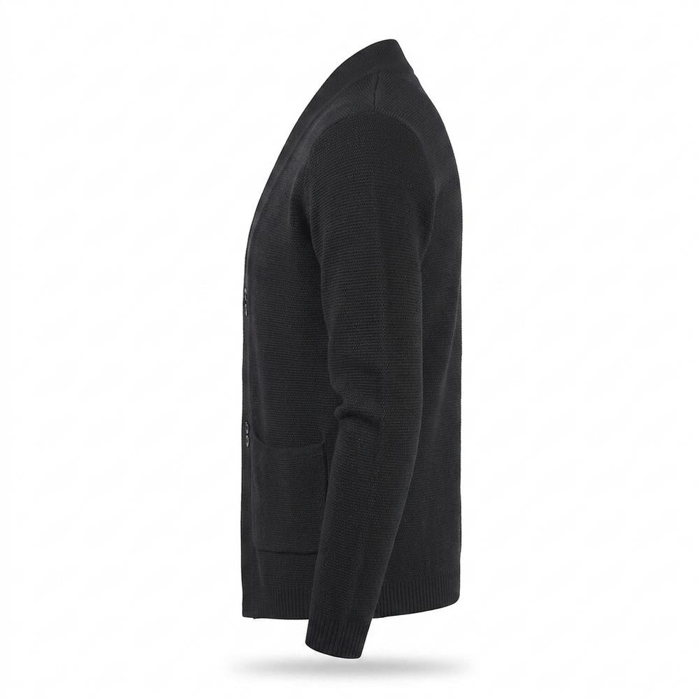 Mens Outlet House - Sasel | Buttoned Structured Knit Cardigan Men