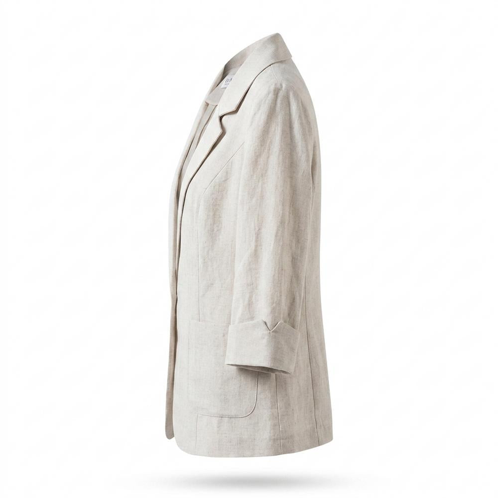 Mens Outlet House - Vemak | Linen-Blend Single-Breasted Blazer Women