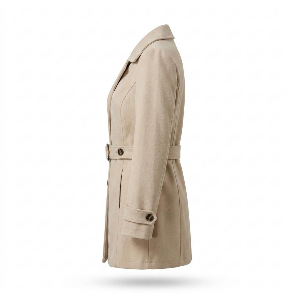 Mens Outlet House - Nemon | Single-Breasted Belted Coat Women