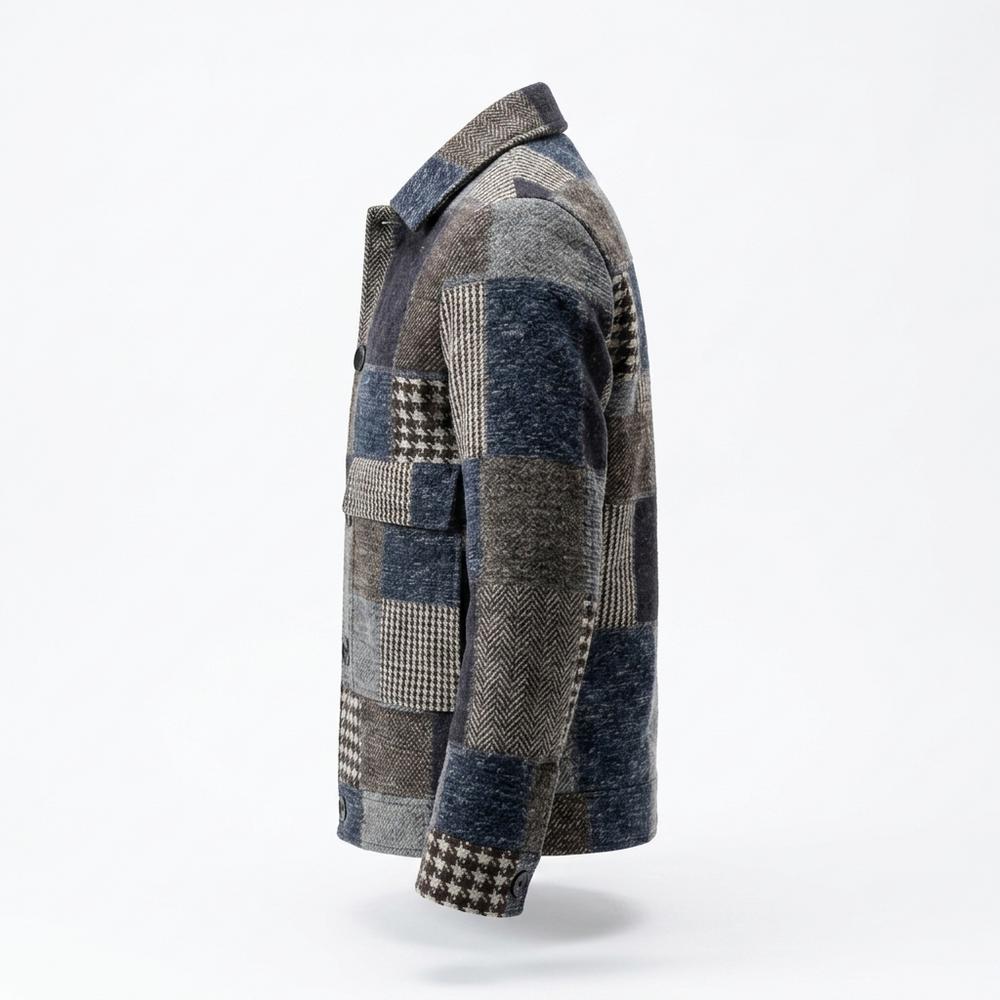 Mens Outlet House - Vator | Patchwork Collared Jacket Men