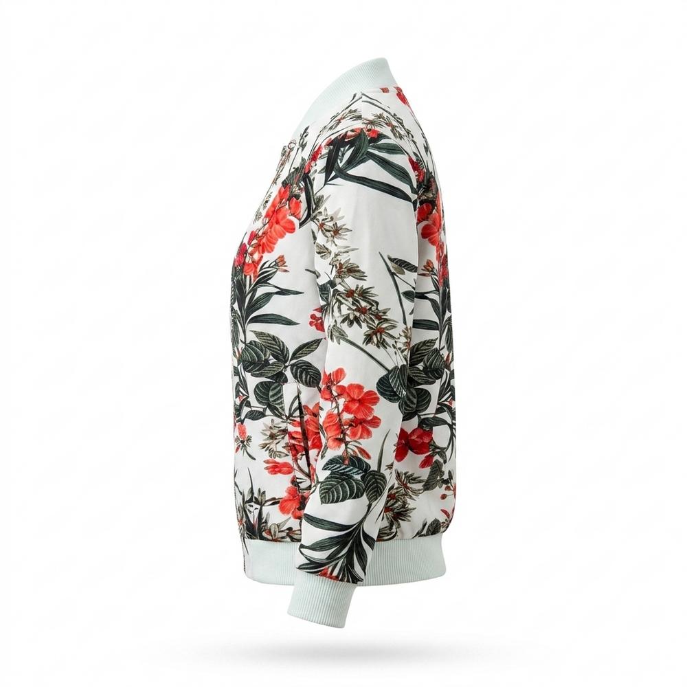 Mens Outlet House - Luzer | Floral Zip-Up Jacket Women