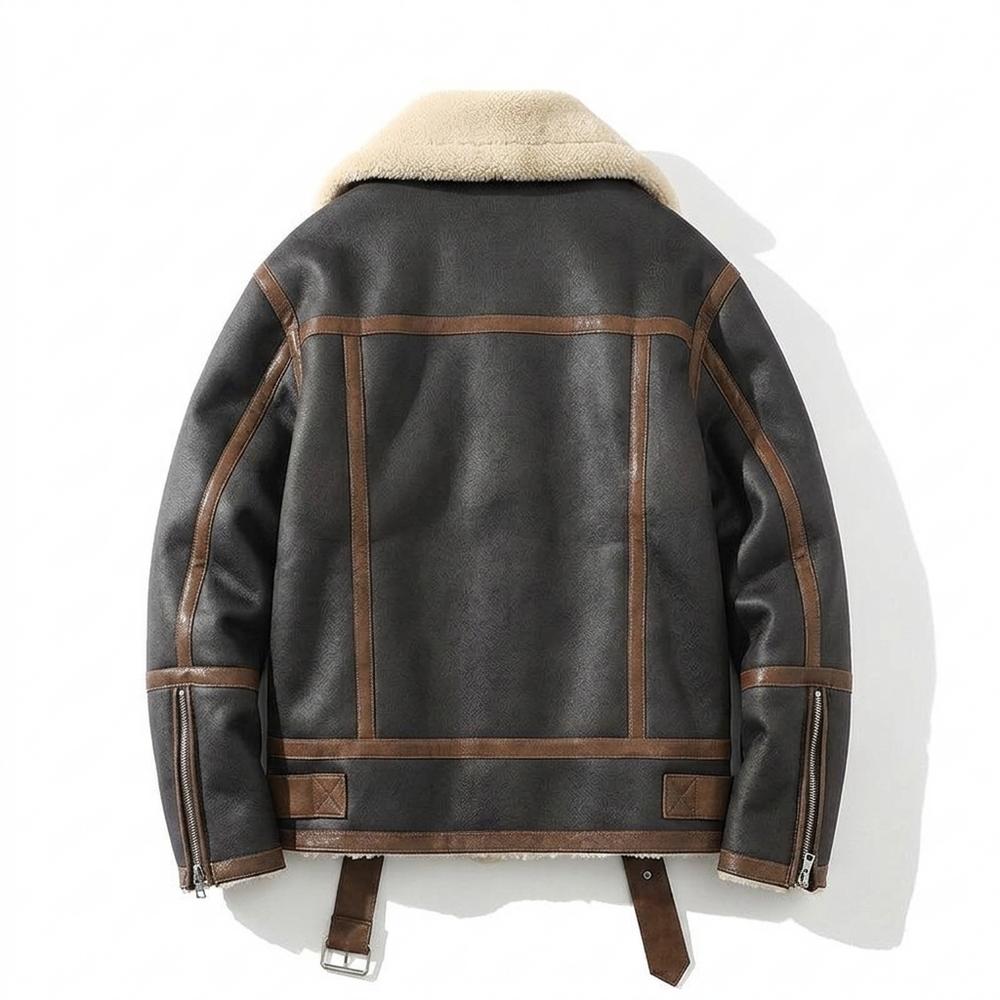 Mens Outlet House - Rilen | Fleece-Lined Asymmetrical Jacket Men