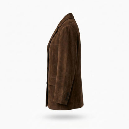 Mens Outlet House - Tikar | Suede-Effect Single-Breasted Jacket Women