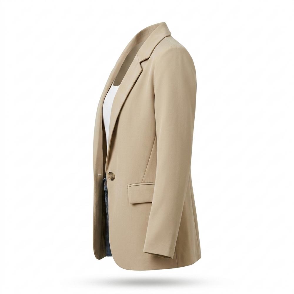 Mens Outlet House - Eofan | Single-Breasted Notched-Lapel Blazer Women