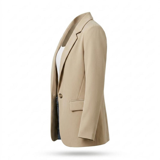 Mens Outlet House - Eofan | Single-Breasted Notched-Lapel Blazer Women