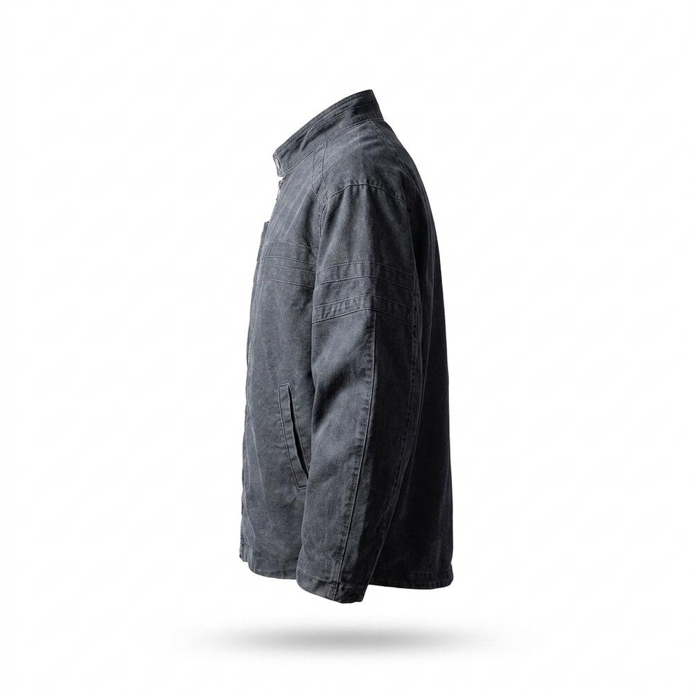 Mens Outlet House - Yoser | Zip-Up Washed Jacket Unisex