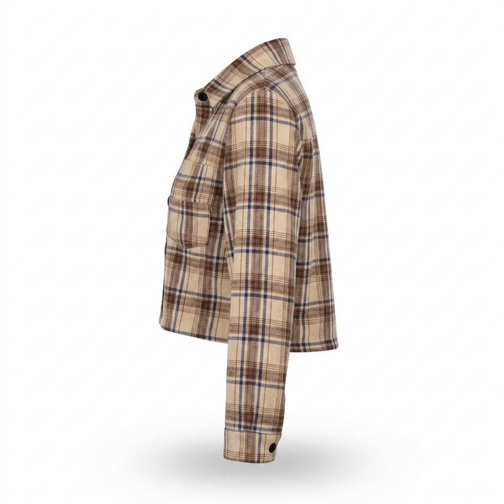 Mens Outlet House - Komid | Plaid Cropped Jacket Women