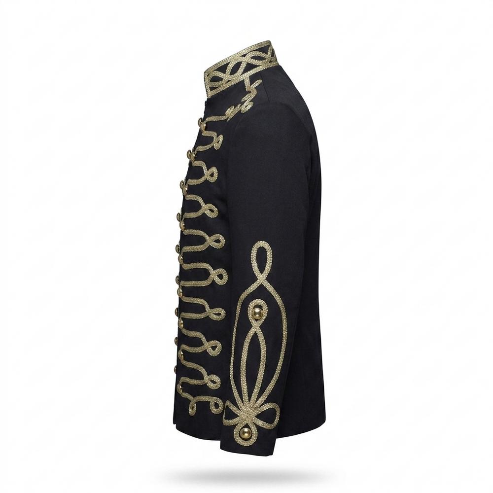 Mens Outlet House - Taver | Embroidered Stand-Collar Jacket Men