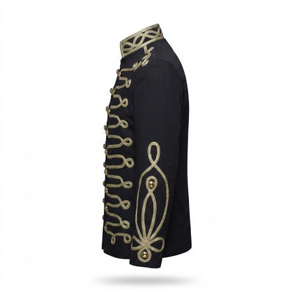 Mens Outlet House - Taver | Embroidered Stand-Collar Jacket Men