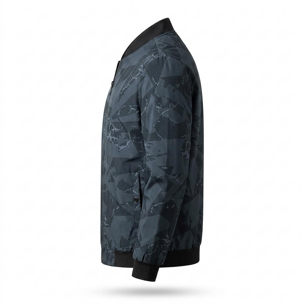Mens Outlet House - Yepan | Printed Zip-Up Jacket Men