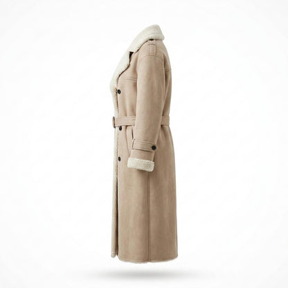 Mens Outlet House - Rizan | Shearling-Lined Double-Breasted Coat Women